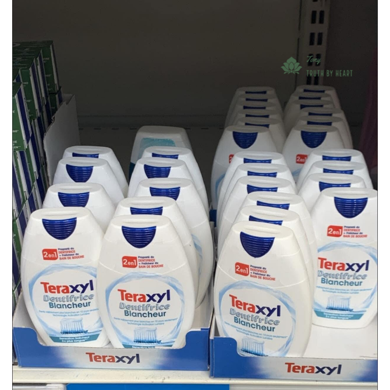 Kem đánh răng Teraxyl trắng răng, thơm miệng tuýp 75ml nội địa Pháp