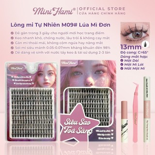  Lông mi giả Lúa Mì Anime sắc nét nổi bật Mini Hami mi cụm 13mm tách sợi mềm mịn tái sử dụng 