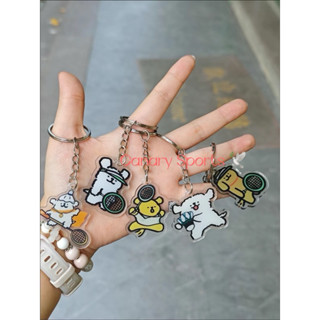 Móc khoá Cún con chơi cầu lông ngộ nghĩnh, đáng yêu. Quà tặng đội nhóm, quà tặng clb, quà sinh nhật, quà kỉ niệm