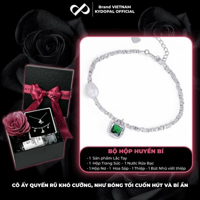 [HCM Hỏa Tốc] Lắc tay bạc nữ KYDOPAL đính đá cá tính trang sức nữ cao cấp ý 925 - PAL9A8L6