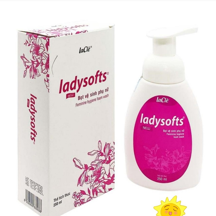 DUNG DỊCH VỆ SINH DẠNG BỌT LADYSOFTS NEW CHAI 250ML