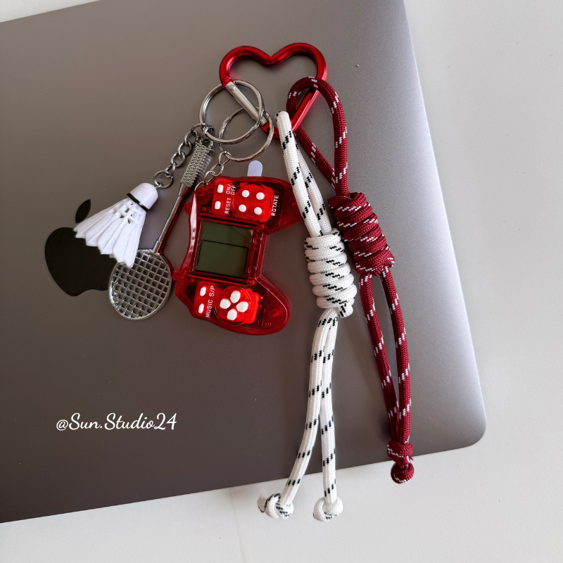 [SC49] Móc Treo Túi Xách Hình Máy Đồ Chơi Cầu lông, Charm Đeo Túi Xách Cầu Lông , Móc Treo Cặp Sách Cầu Lông