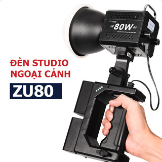 Đèn cầm tay quay phim ZU80 80W chụp ngoại cảnh, chụp đêm siêu sáng