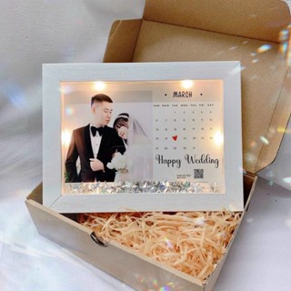 Khung ảnh đèn led thiết kế theo yêu cầu cỡ ảnh 15x21 làm quà tặng sinh nhật, ngày kỉ niệm, valentine, quốc tế phụ nữ 8/3