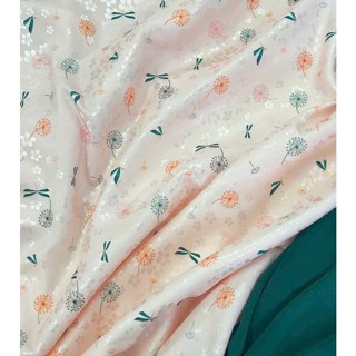 Tổng hợp 15 mẫu VẢI MAY ÁO DÀI họa tiết bướm_chuồn chuồn -hoa nhí xinh xắn dễ thương với nhiều mẫu hoa khác nhau