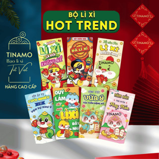 Bao lì xì hot trend Tết 2025 - Bao lì xì Truyền thống Tết Ất Tỵ, Giấy cao cấp TINAMO
