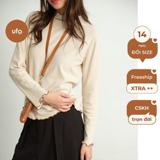 Áo thun lót lông giữ nhiệt mix viền - Border Pullover - ufo.thebasic