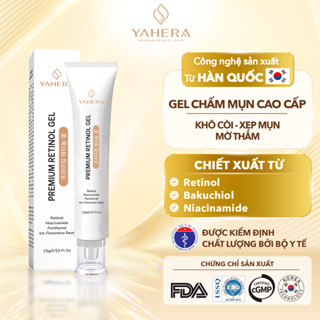 Gel chấm mụn cao cấp giảm sưng viêm, khô cồi, xệp mụn, mờ thâm mụn, giảm sưng đỏ YAHERA Premium Retinol Gel 15G