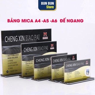 Bảng Mã QR để bàn, Bảng mica để bàn Kích thước A5, A6, A4 ( Không in nội dung )
