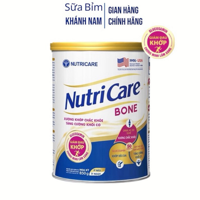 Sữa Canxi NUTRICARE BONE 850G [date 12/2026]