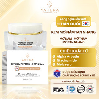  Kem mờ nám tàn nhang YAHERA Premium Cream Blur Melasma mờ nám tàn nhang chống lão hoá dưỡng ẩm 30g 