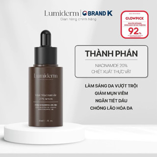 Serum dưỡng trắng da niacinamide 20% Lumiderm