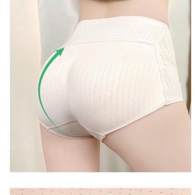 Quần Lót Độn Mông Đúc Su Gen Bụng Thông Hơi Nâng Mông 0,8cm Cao Cấp Cạp Cao Không Lộ Viền - Độn mông