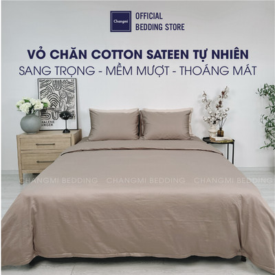 Vỏ chăn 100% Cotton Tự Nhiên cao cấp Changmi Bedding mềm mượt và thoáng mát.