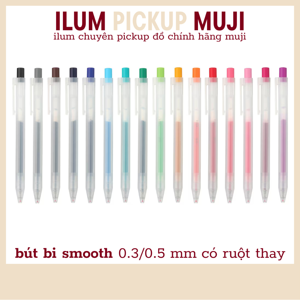 bút bi smoothgel muji | bút smooth |