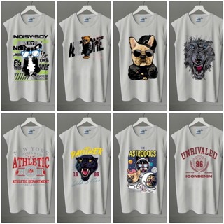 Áo ba lỗ chất liệu polyester - Áo tanktop ICON DENIM unisex Local Brand - Hot Trend - giá rẻ - chính hãng - màu xám