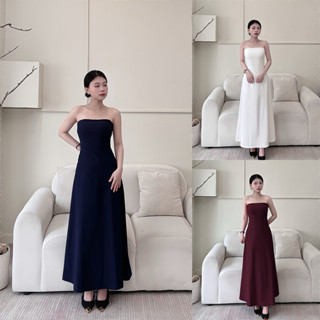 Đầm Cup Xòe Dáng Dài , Vải Kaki Thun 2 Lớp, Phong Cách Đơn Giản, Nhẹ Nhàng, Đầm Nữ Dự Tiệc - LYC