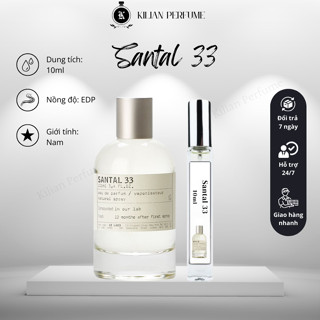 Nước hoa unisex  Le Labo Santal 33 Eau de Parfum chiết 10ml, tự tin, sang trọng và cá tính