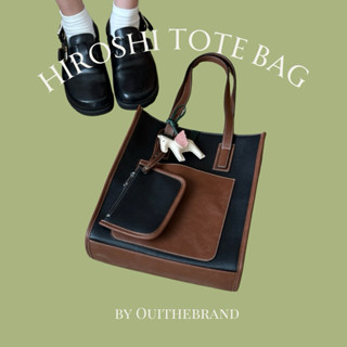 [ Tặng Kèm Ví Da ] Hiroshi ひろし Leather Tote - Túi Tote Da Form Đứng Laptop HIROSHI ( Ouithebrand )