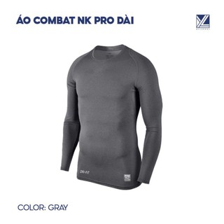 Áo combat NK Pro dài | Áo combat co giãn tốt, giữ nhiệt cho mùa đông