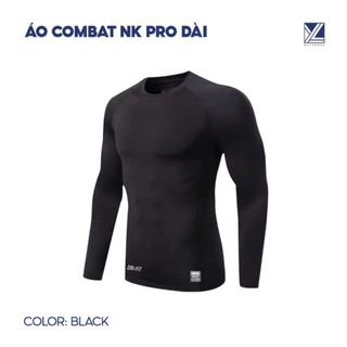 Áo combat NK Pro dài | Áo combat co giãn tốt, giữ nhiệt cho mùa đông
