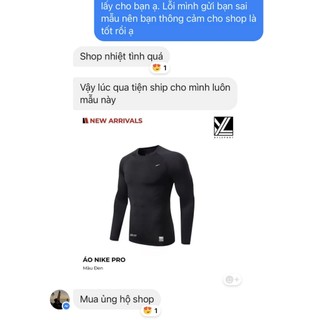 Áo combat NK Pro dài | Áo combat co giãn tốt, giữ nhiệt cho mùa đông