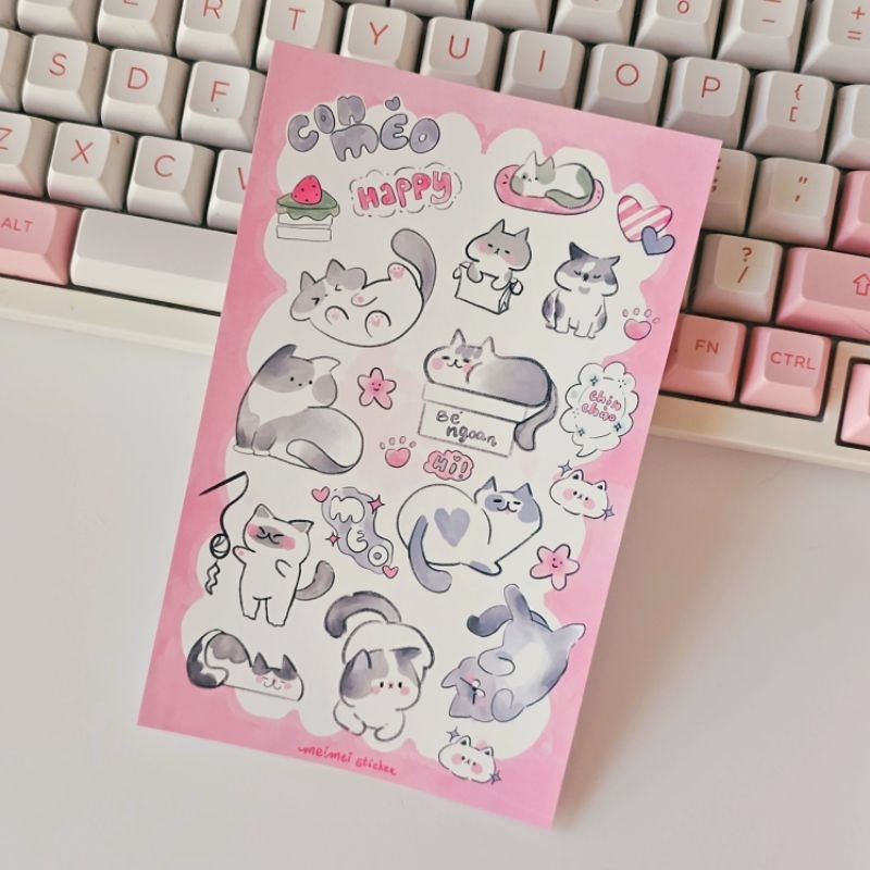 Con Mèo - Sticker sheet - Meimei Sticker