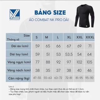 Áo combat NK Pro dài | Áo combat co giãn tốt, giữ nhiệt cho mùa đông