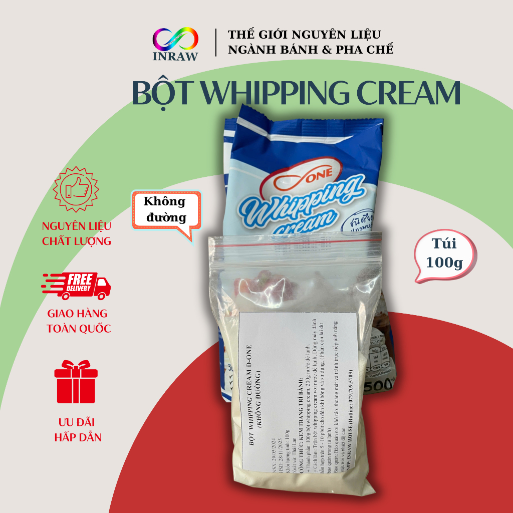 Bột Whipping Cream Thái Lan (100gr)