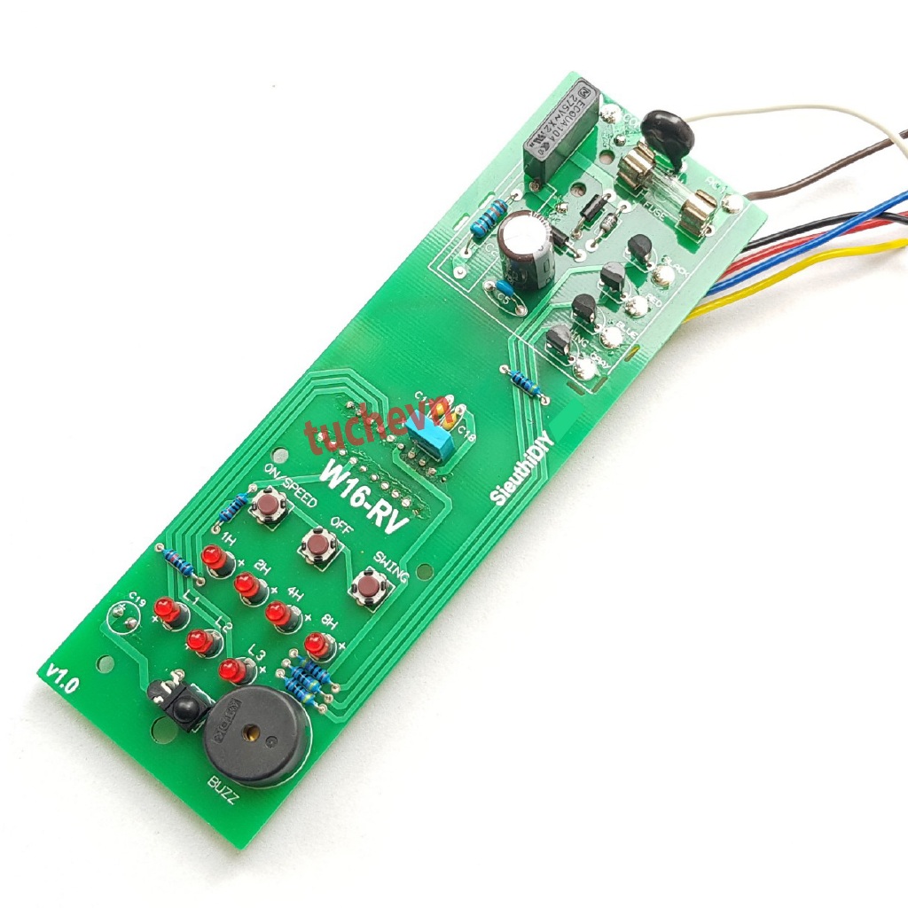 Mạch quạt Mitsubishi W16-RV/W18-R, mạch quạt treo tường cao cấp