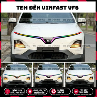 Tem dán đèn VF6, decal đèn vf6, decal dán đèn đổi màu demi trang trí xe bền màu
