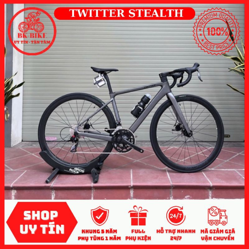Xe Đạp TWITTER STEALTH PRO Tay Cong • 3M carbon, 2*11, 6 bạc cối nổ 💥