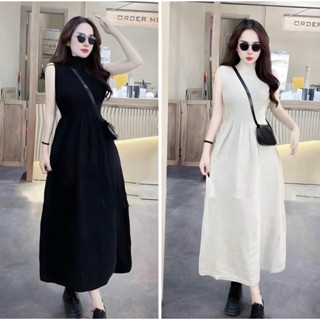 V29 Váy Len Cổ 3 phân Sát Nách , Váy len Nữ Dáng Dài Xoè Nhiều màu