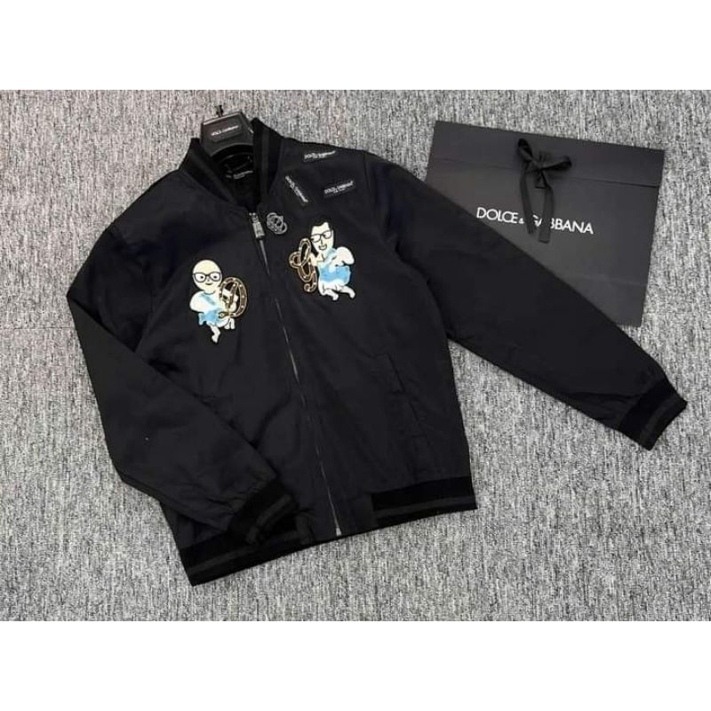 Áo khoác gió dolce thêu 2 thiên thần 🛒