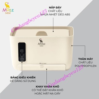 Máy làm ấm khăn giấy ướt, khăn giấy khô đa năng Moaz Bébé MB-059 MB05