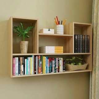Giá sách chữ u decor phòng ngủ treo tường,kệ trang trí chữ u gỗ mdf phòng khách,quán ăn cà phê