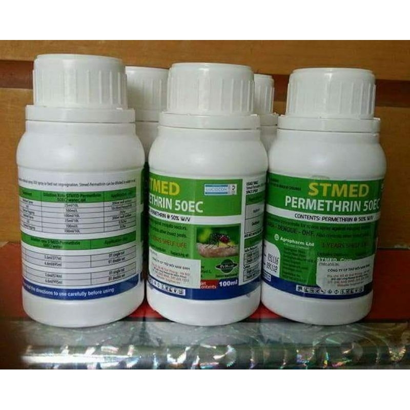 Thuốc diệt muỗi Permethrin 50EC lọ 100ml