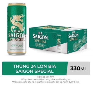 (HOẢ TỐC) Bia Sài Gòn Special lon cao, thùng 24 lon