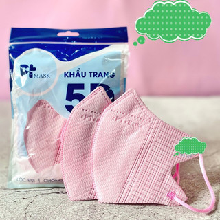 Combo 10 Túi [ 1 Túi 10 Cái ] Khẩu Trang 5D PT MASK ( Quai Thun )