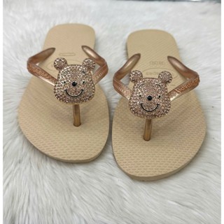  Dép Kẹp Nữ  HVN- Slim Tròn Hoàng Kim  Mix Charm Dép Nữ  Hava nas Chính Hãng Dép Tông Đi Biển Nữ 