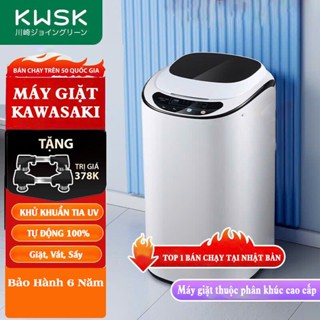 Máy giặt mini PVL tự động 100%, KAWASAKI Nhỏ Gọn giặt được từ 5kg, Phù hợp với không gian nhỏ - Bảo Hành 6 Năm