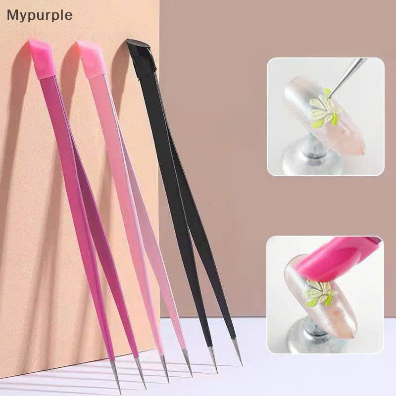 nhíp gắp đá, charm , gắp sticker, nhíp gắp 2 đầu siêu mảnh