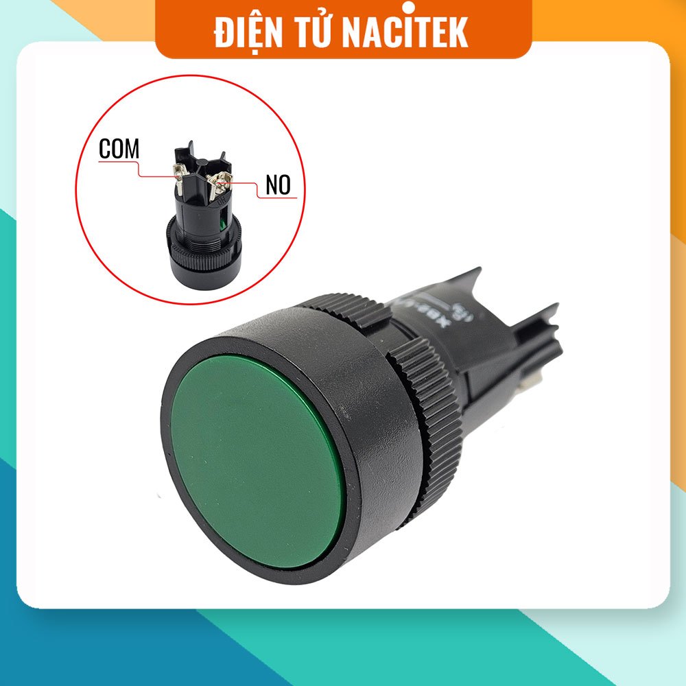 [NSHOP] Nút nhấn XB2 EA131 thường mở (xanh lá) - HHMS