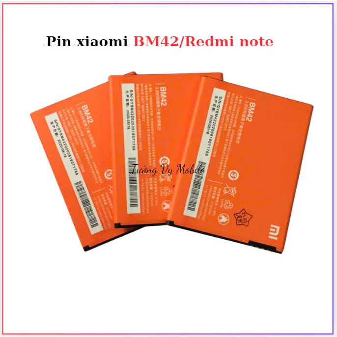 Pin xiaomi, bm42/redmi note ,mới