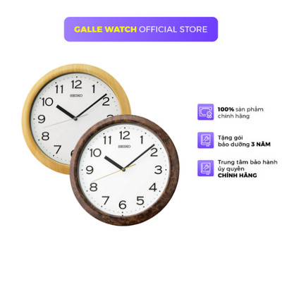 Đồng hồ treo tường SEIKO QHA014, xuất xứ Nhật Bản, vỏ nhựa chắc chắn, phong cách đồng hồ thanh lịch