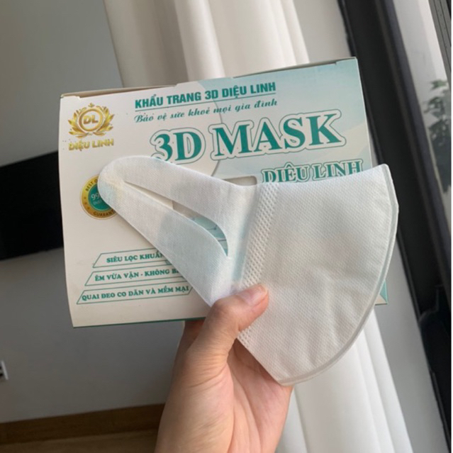[Hộp 50 Cái] Khẩu Trang 3D Mask Công Nghệ Nhật Bản.thiết Kế Không Gây Đau Tai, Chống Nắng, Chống Bụi, Chống Tia Uv