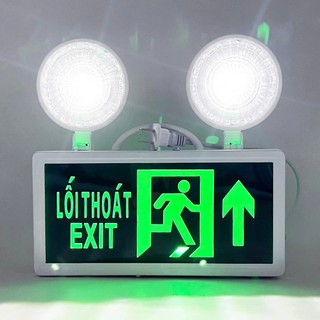 Đèn chiếu sáng sự cố kết hợp đèn exit thoát hiểm chỉ hướng, Đèn Exit báo thoát hiểm 2 mặt