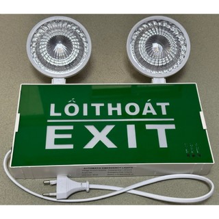 Đèn chiếu sáng sự cố kết hợp đèn exit thoát hiểm chỉ hướng, Đèn Exit báo thoát hiểm 2 mặt