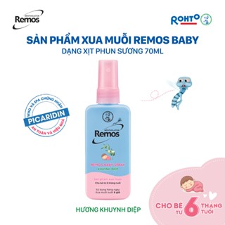 Xịt chống muỗi cho bé từ 6 tháng tuổi hương khuynh diệp Rohto Mentholatum Remos 70ml