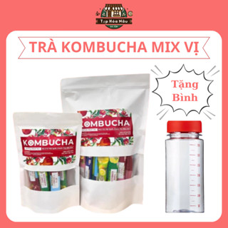 [Yêu Thích] Trà Kombucha Mix Vị Chanh, Đào, Vải,Táo, Việt Quất Giàu Lợi Khuẩn Hỗ Trợ Giảm Cân Đẹp Da